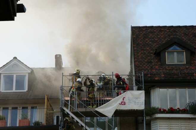 Dachstockbrand in Oberer Hofstatt